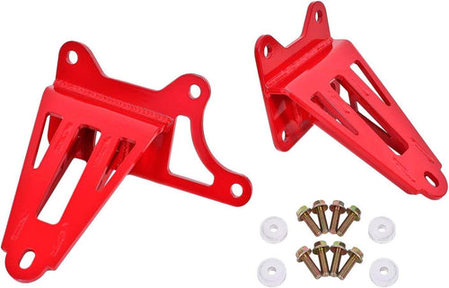 Motor Mount, Bolt-On, Bracket, Adjustable Height, Steel, Black Hammertone, Ford Mustang 2015-17, Kit