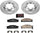K4837 Front Z23 Carbon Fiber Brake Pads with Drilled & Slotted Brake Rotors Kit