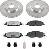 K5407-26 Front Z26 Carbon Fiber Brake Pads with Drilled & Slotted Brake Rotors Kit