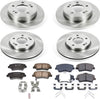 Power Stop KOE7385 Autospecialty Front and Rear Replacement Brake Kit-Oe Brake Rotors & Ceramic Brake Pads