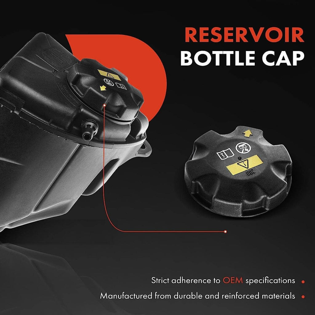 A-Premium Engine Coolant Overflow Recovery Reservoir Tank [W/Cap & Sensor] Compatible with BMW 550I 11-13, 550I GT 10-12, 750I 09-12, 750Li 09-12, Alpina B7, [8Cyl 4.4L], Replace # 17137601948