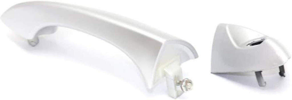 for BMW X5 Exterior Door Handle Rear, Driver Side Silver (2000-2006) | Trim: All Submodels