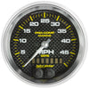 3-3/8 in. GPS SPEEDOMETER 0-50 MPH MARINE CARBON FIBER - greatparts