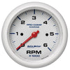 3-3/8 in. IN-DASH TACHOMETER 0-6000 RPM MARINE WHITE - greatparts