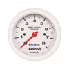 3-3/8 in. IN-DASH TACHOMETER 0-8000 RPM MARINE WHITE - greatparts