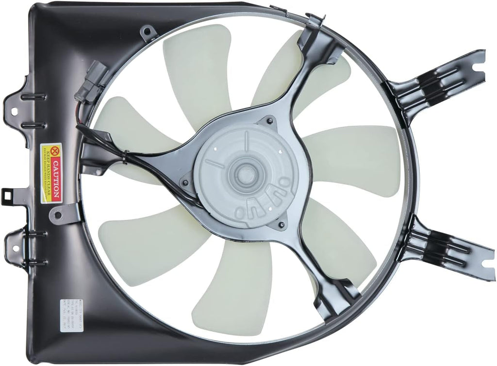 610850 Condenser Cooling Fan Assembly Compatible with 2005-2010 Honda Odyssey, Black