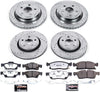K7136-36 Front and Rear Z36 Truck & Tow Brake Kit, Carbon Fiber Ceramic Brake Pads and Drilled/Slotted Brake Rotors