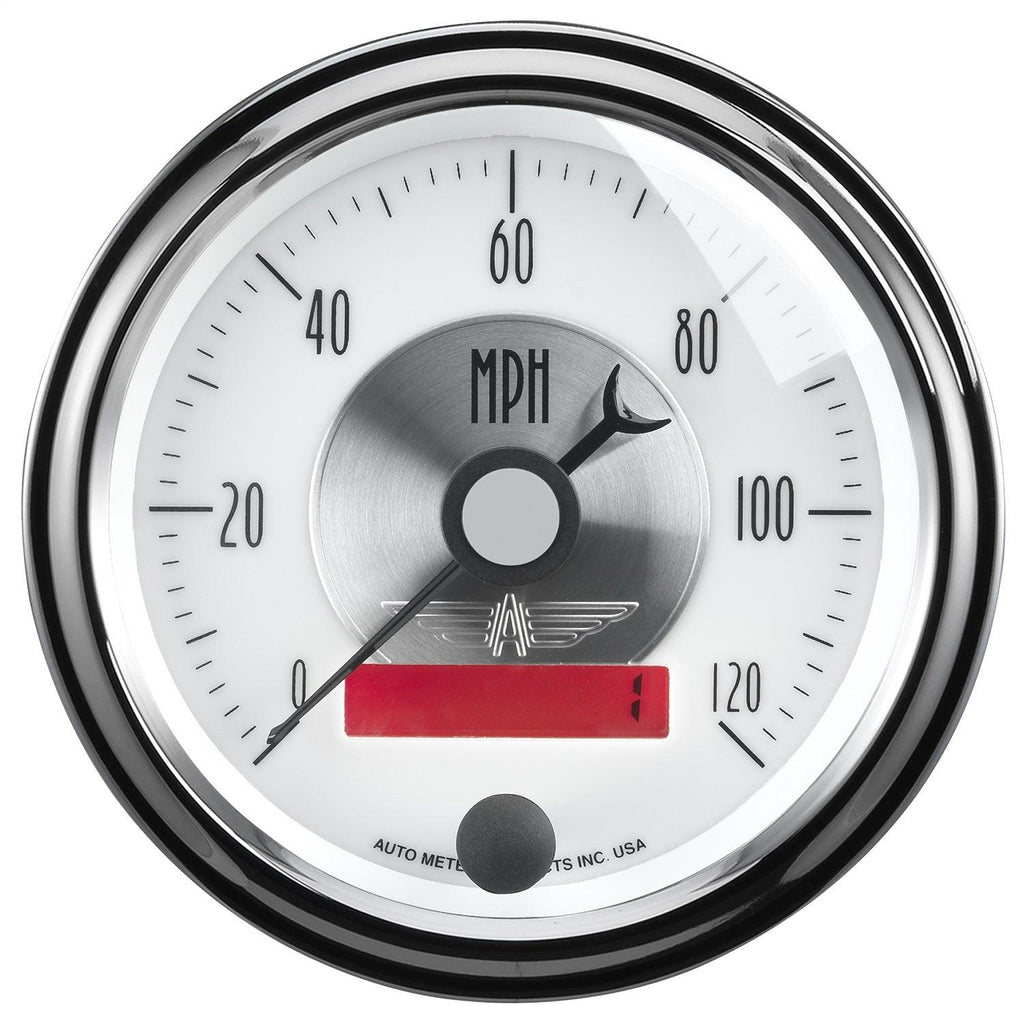 3-3/8 in. SPEEDOMETER 0-120 MPH PRESTIGE PEARL - greatparts