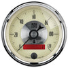 3-3/8 in. SPEEDOMETER 0-120 MPH PRESTIGE ANTIQUE IVORY - greatparts