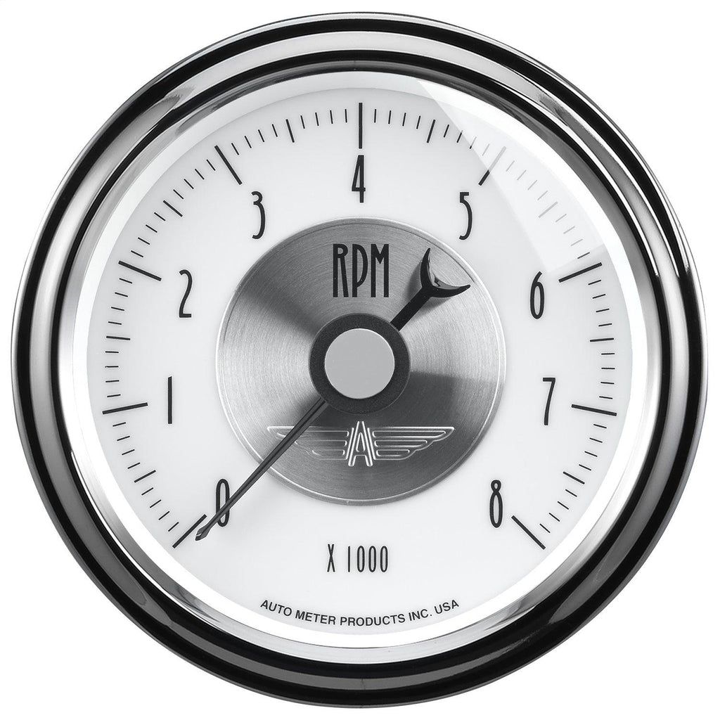 3-3/8 in. IN-DASH TACHOMETER 0-8000 RPM PRESTIGE PEARL - greatparts