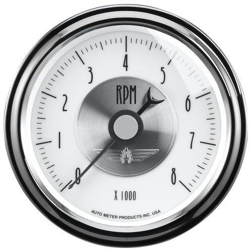 3-3/8 in. IN-DASH TACHOMETER 0-8000 RPM PRESTIGE PEARL - greatparts