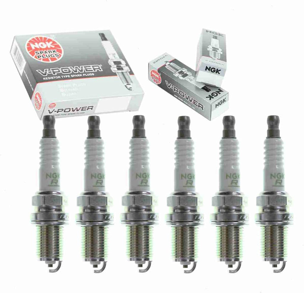 6 Pc NGK V-Power Spark Plugs Compatible with Nissan Maxima 3.0L V6 1992-2001