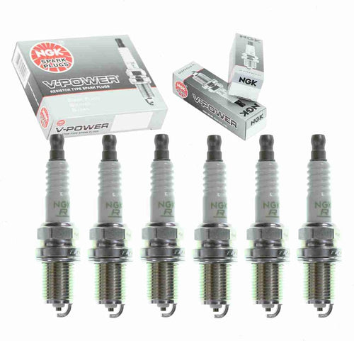 6 Pc NGK V-Power Spark Plugs Compatible with Nissan Maxima 3.0L V6 1992-2001