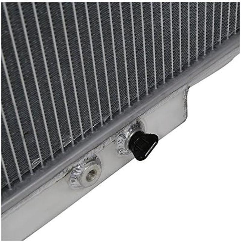 3 Core Manual Transmission 24" Driver/Left Side Radiator Compatible with Ford Mustang V8 1967-1970