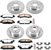 K2068-36 Front and Rear Z36 Truck & Tow Brake Kit, Carbon Fiber Ceramic Brake Pads and Drilled/Slotted Brake Rotors