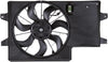 621850 Cooling Fan Assembly Compatible with 2008-2011 Ford Focus , Black