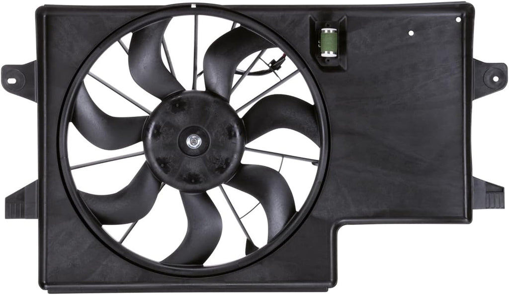 621850 Cooling Fan Assembly Compatible with 2008-2011 Ford Focus , Black