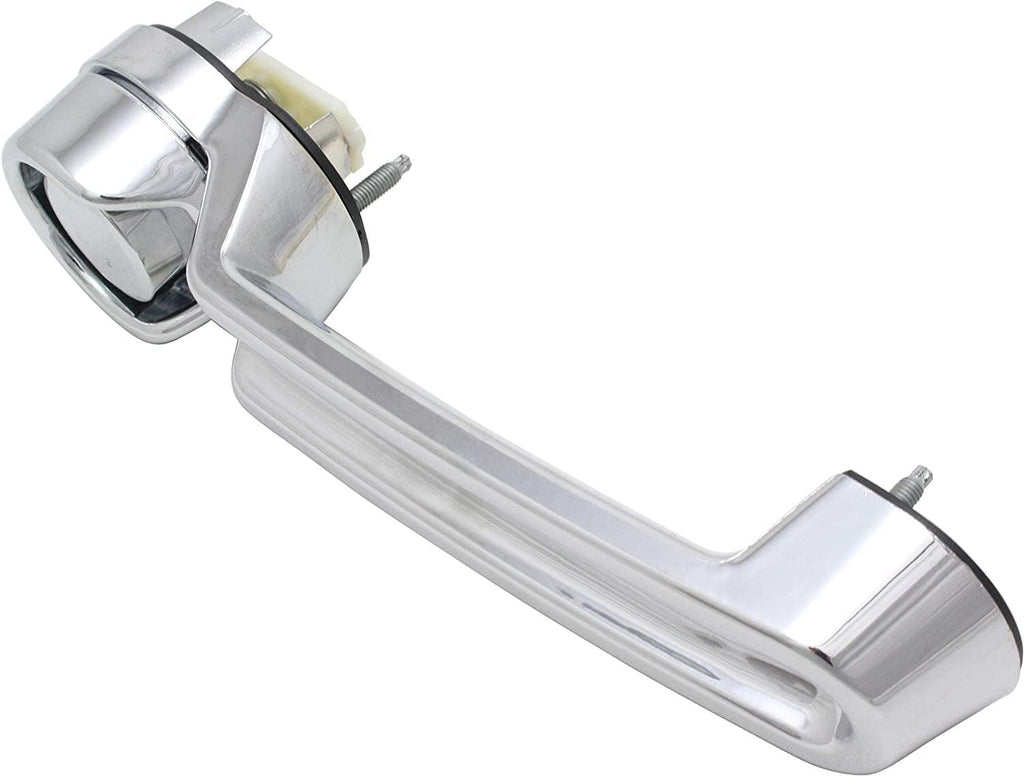 Front and Rear Exterior Door Handle Compatible with 2007-2017 Jeep Wrangler (JK) and 2008-2012 Jeep Liberty and 2007-2011 Dodge Nitro All Chrome Plastic Set of 4 Driver and Passenger Side