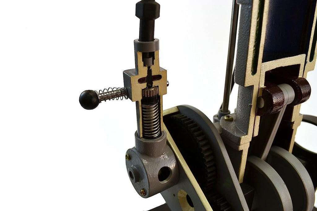 4 Stroke Diesel Hand Crank Model with Actuating Movable Parts to Demonstrate Engine Basics - 16" Tall -  Labs