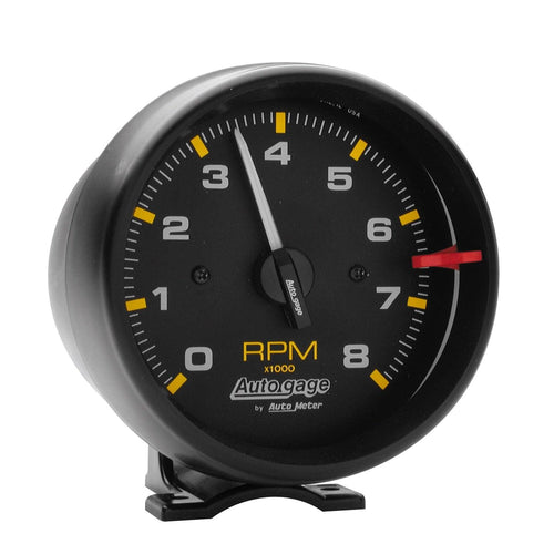 3-3/4 in. PEDESTAL TACHOMETER 0-8000 RPM AUTO GAGE - greatparts