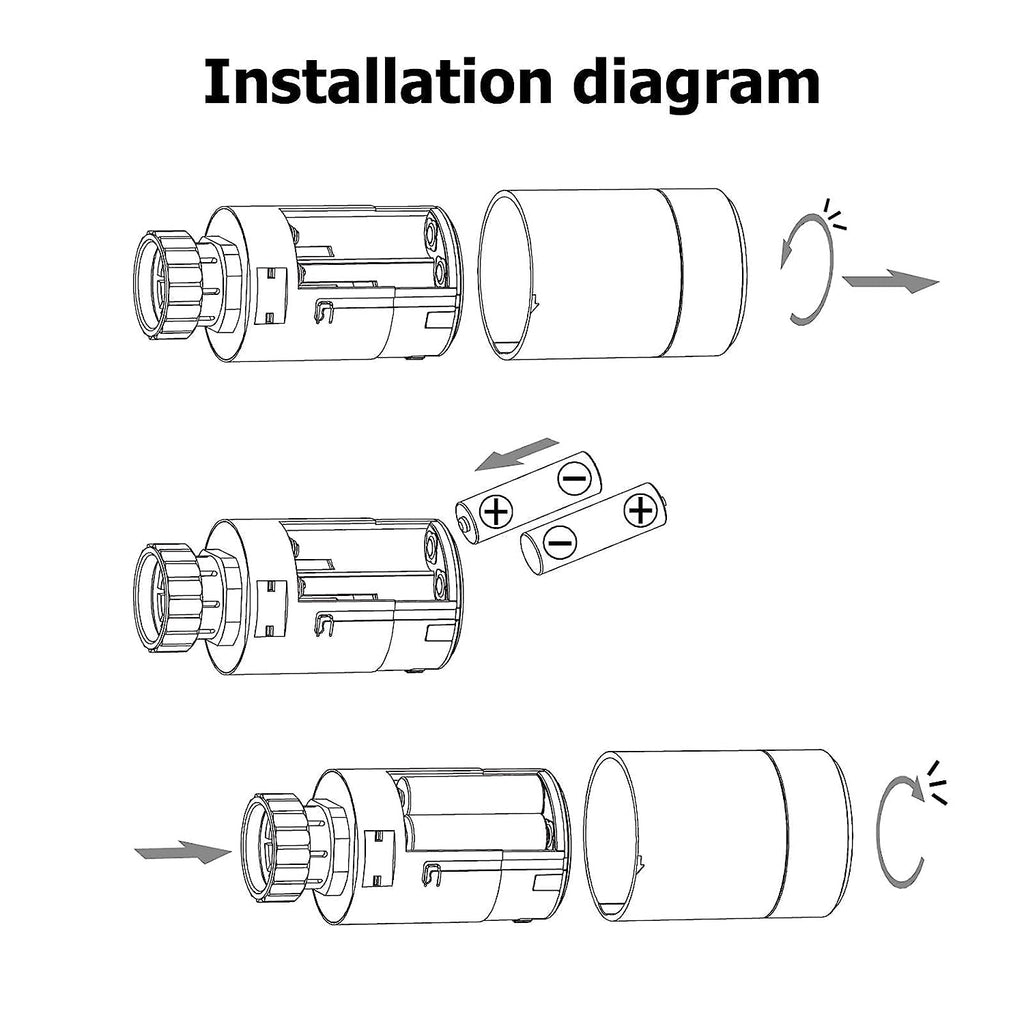 1Pcs Radiator Valve, Smart Radiator Valve Can Be Controlled by Mobile Phone App Temperature Adjustment (56X75Mm)