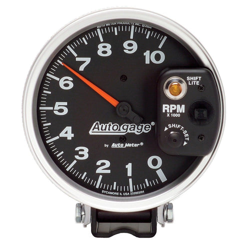 5 in. PEDESTAL TACHOMETER 0-10000 RPM AUTO GAGE - greatparts