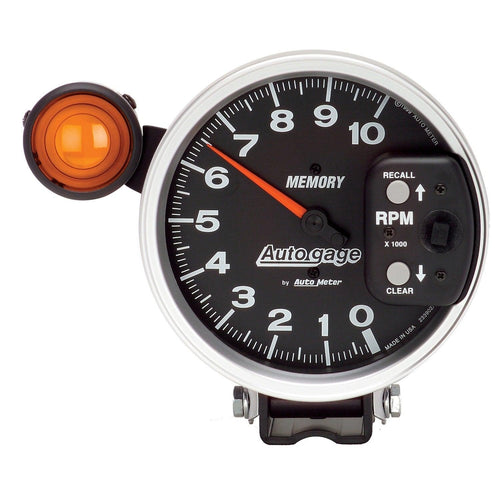 5 in. PEDESTAL TACHOMETER 0-10000 RPM AUTO GAGE - greatparts
