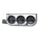 GAUGE CONSOLE OILP/WTMP/VOLT 2-1/16 in. 100 PSI/280 Fahrenheit/16V BLK DIAL CHROME BZL AG - greatparts