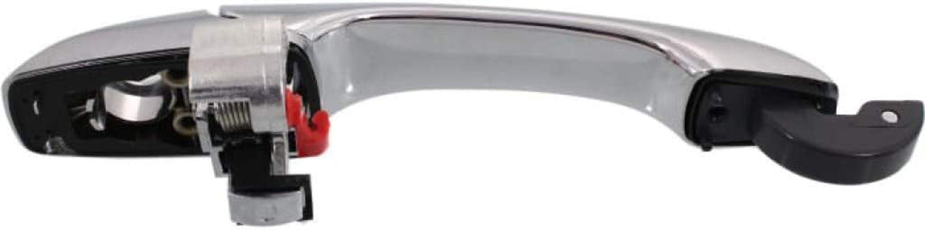 Compatible with Chrysler Town & Country Exterior Door Handle 2008-2016 Driver Side | Front Chrome | with Key Hole | Trim: All Submodels | CH1310150 | 4589657AB