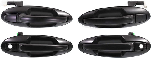 Exterior Door Handle Set of 4 Compatible with 2002-2005 Hyundai Sonata, Fits 2001-2006 Kia Optima, Magentis Front and Rear, Driver and Passenger Side - KI1311110, KI1310110, KI1521110