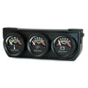 GAUGE CONSOLE OILP/WTMP/VOLT 1.5 in. 100 PSI/280 Fahrenheit/18V ELEC BLK DIAL BLK BZL AG - greatparts
