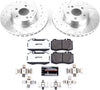 K7771-26 Front Z26 Carbon Fiber Brake Pads with Drilled & Slotted Brake Rotors Kit