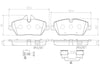Brembo Front Disc Brake Pad Set for 07-21 Cooper (P06034N)