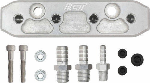 Aluminum 6-Port Vacuum Boost Distribution Block Intake Turbo Air Feed Junction Manifold Made in America 551855-VB001