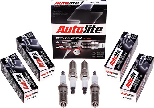 APP25 Double Platinum Automotive Replacement Spark Plugs (4 Pack)