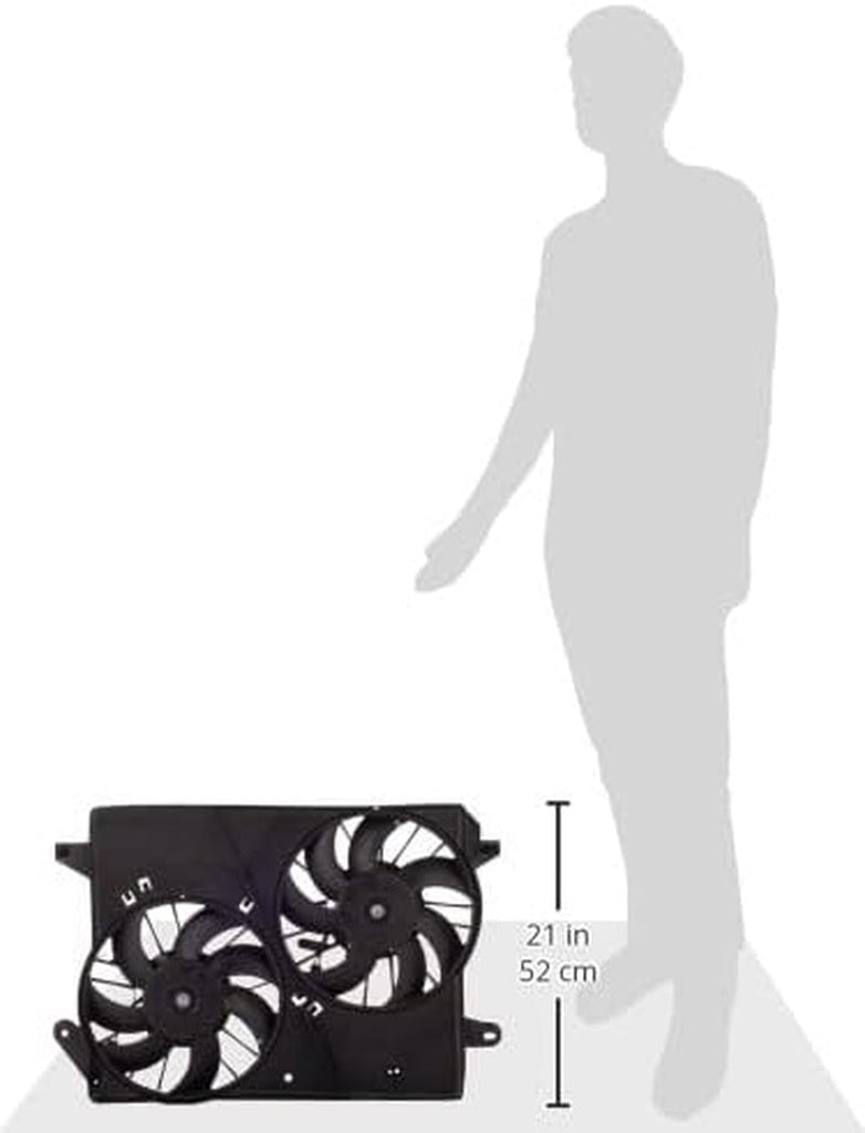 Dorman 620-039 Engine Cooling Fan Assembly Compatible with Select Chrysler/Dodge Models, Black