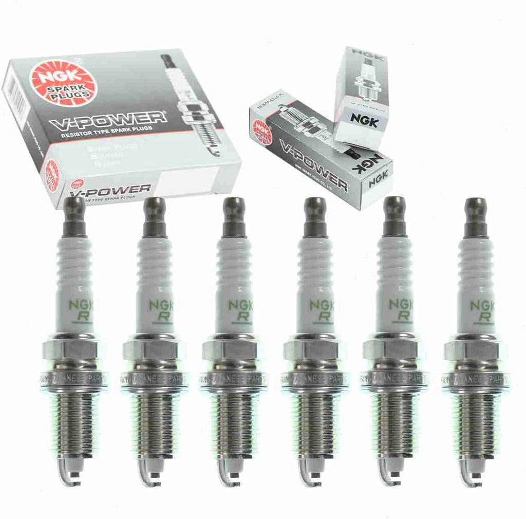 6 Pc NGK V-Power Spark Plugs Compatible with Dodge Nitro 3.7L V6 2007-2012