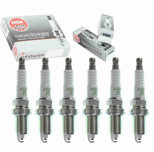 6 Pc NGK V-Power Spark Plugs Compatible with Dodge Nitro 3.7L V6 2007-2012