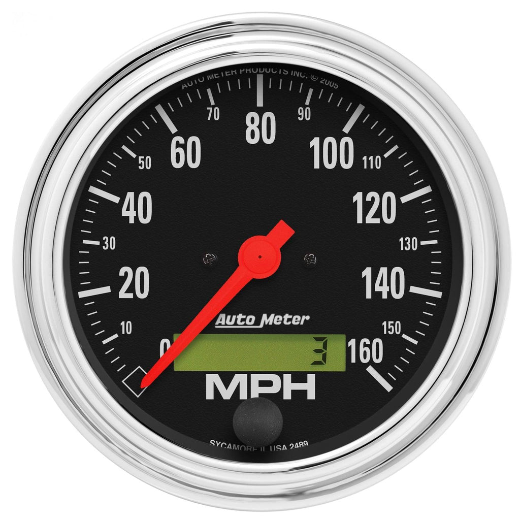 3-3/8 in. SPEEDOMETER 0-160 MPH TRADITIONAL CHROME - greatparts
