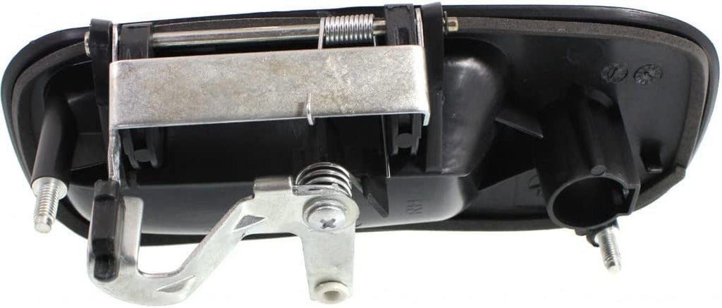 for Chevy Express 2500 Exterior Door Handle Front Passenger Side Smooth Black 2003-2009 | with Key Hole| Trim: Base/Ls