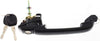 for Volkswagen Cabrio Exterior Door Handle Front, Driver or Passenger Side Black (1995-1999) | with Key Hole | Trim:All Submodels | VW1311103 | 1HM8372083FZ