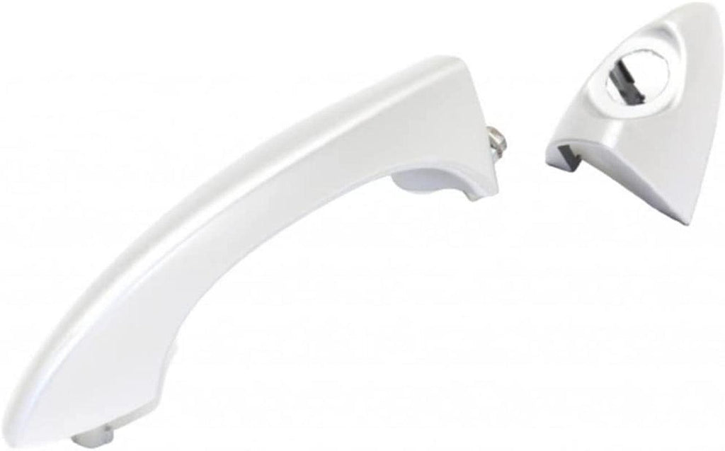 for BMW X5 Exterior Door Handle Rear, Driver Side Silver (2000-2006) | Trim: All Submodels