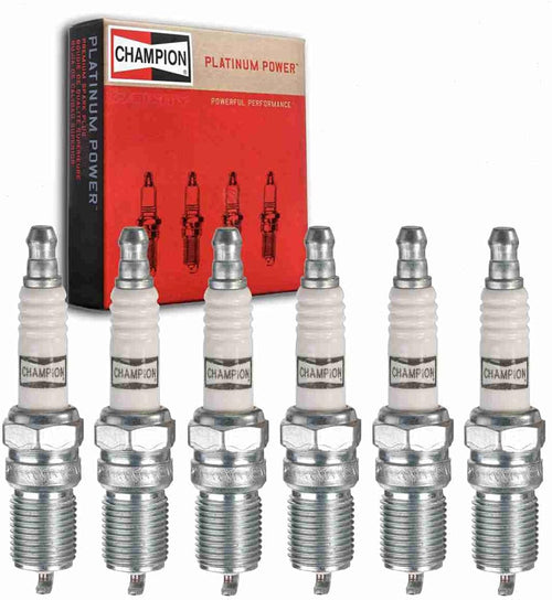 6 Pc Champion Platinum Spark Plugs Compatible with Chevrolet Blazer 4.3L V6 1996-2005