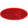 3160 Red Oval Reflex Reflector with Adhesive - greatparts