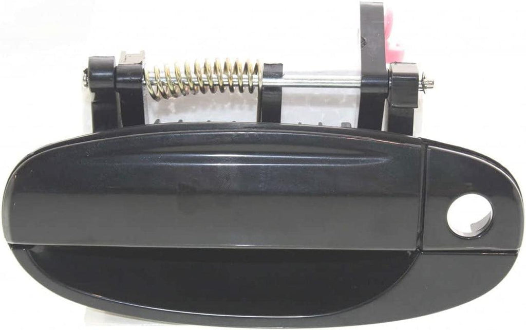 for Pontiac G3 Exterior Door Handle Front, Driver Side Smooth Black 2009-2010 | with Key Hole | Trim: Base | GM1310173 | 96409548