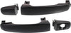 Front or Rear Exterior Door Handle Set of 2 Compatible with 2004-2008 Chevrolet Malibu, Fits 2005-2009 Chevrolet Equinox Textured Black Driver and Passenger Side