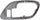 for Chevy K1500 / K2500 / K3500 Door Handle Trim 1995 96 97 98 99 2000 Driver Side | Front | inside | Gray | W/Lock Hole