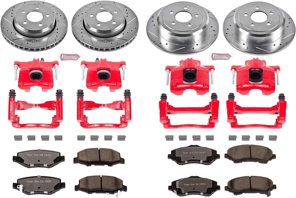 KC2832A-36 Front & Rear Z36 Truck and Tow Brake Kit with Calipers