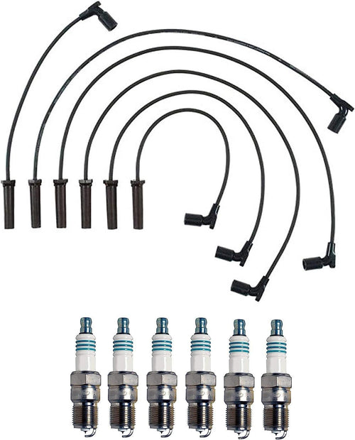 Denso Wire Set 7Mm & 6 Iridium Power Spark Plugs .044 Kit for Chevy Pontiac 3.4L