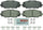 BOSCH BE1210H Blue Ceramic Disc Brake Pad Set with Hardware - Compatible with Select Lexus Hs250H; Pontiac Vibe; Scion Xb, Xd; Toyota Corolla, Matrix, Prius V, RAV4; FRONT